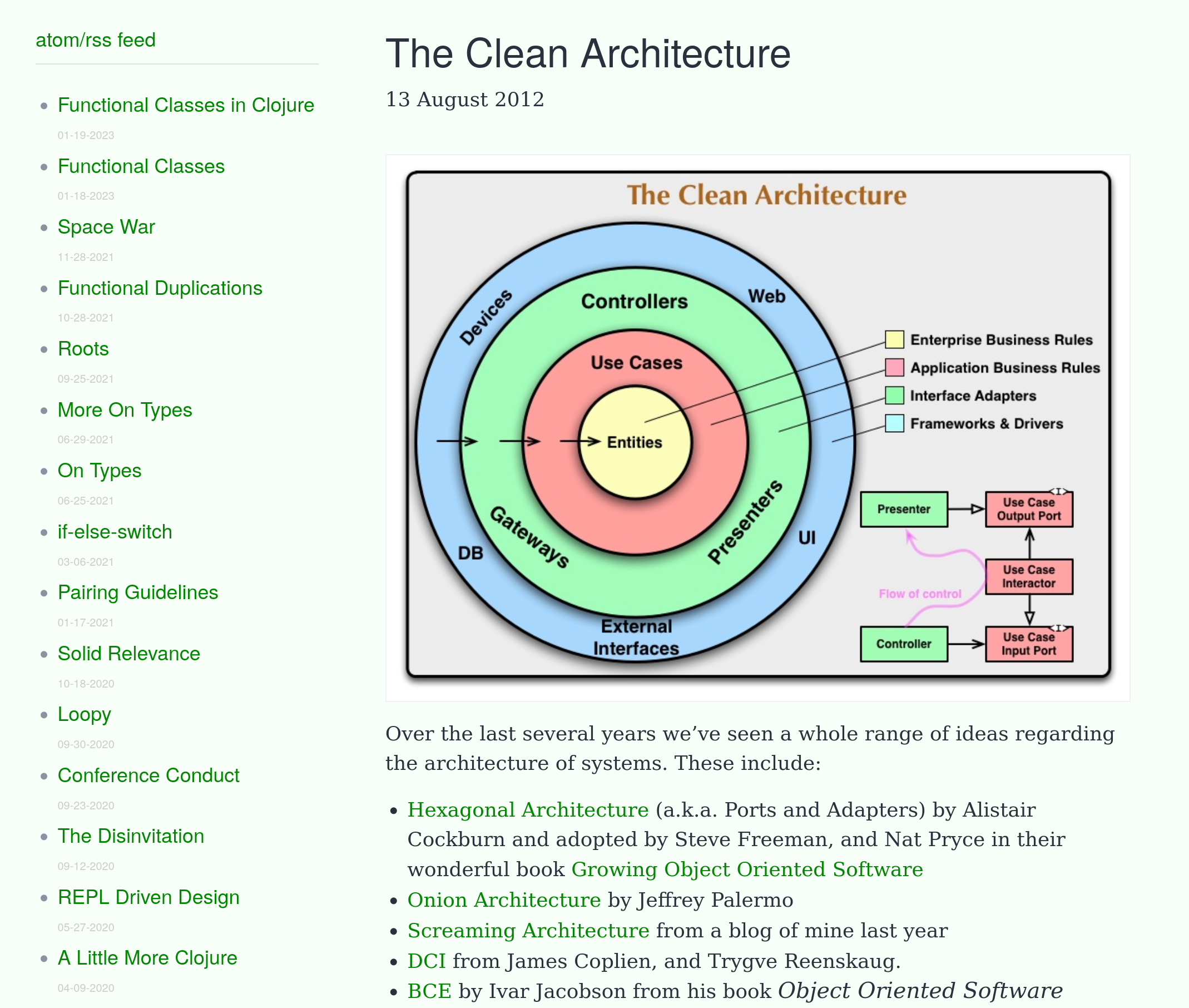 Превью статьи на Clean Coder Blog