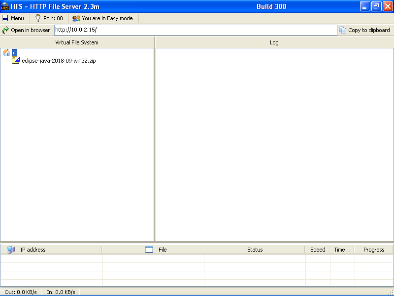 Интерфейс HFS