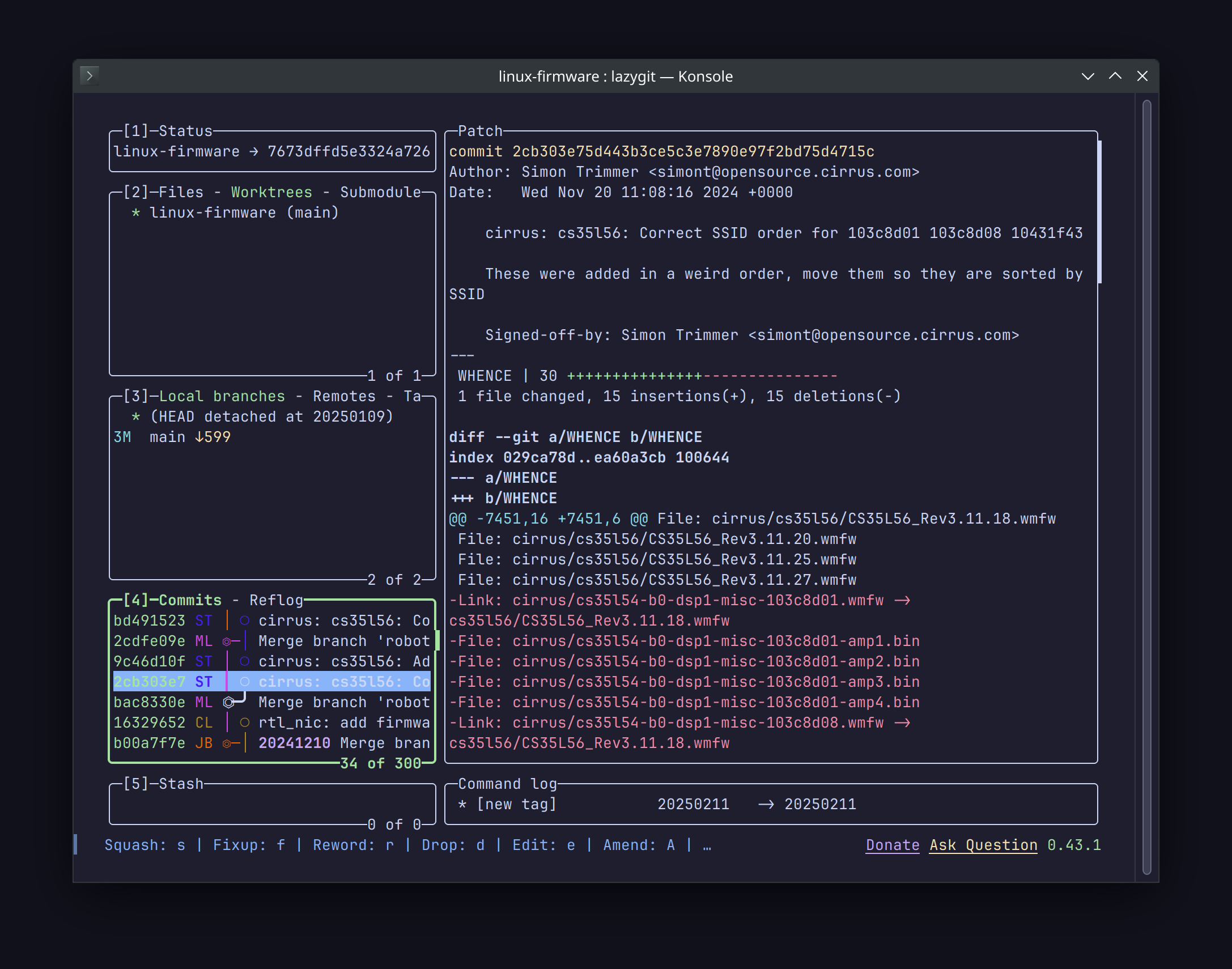 Первью Lazygit