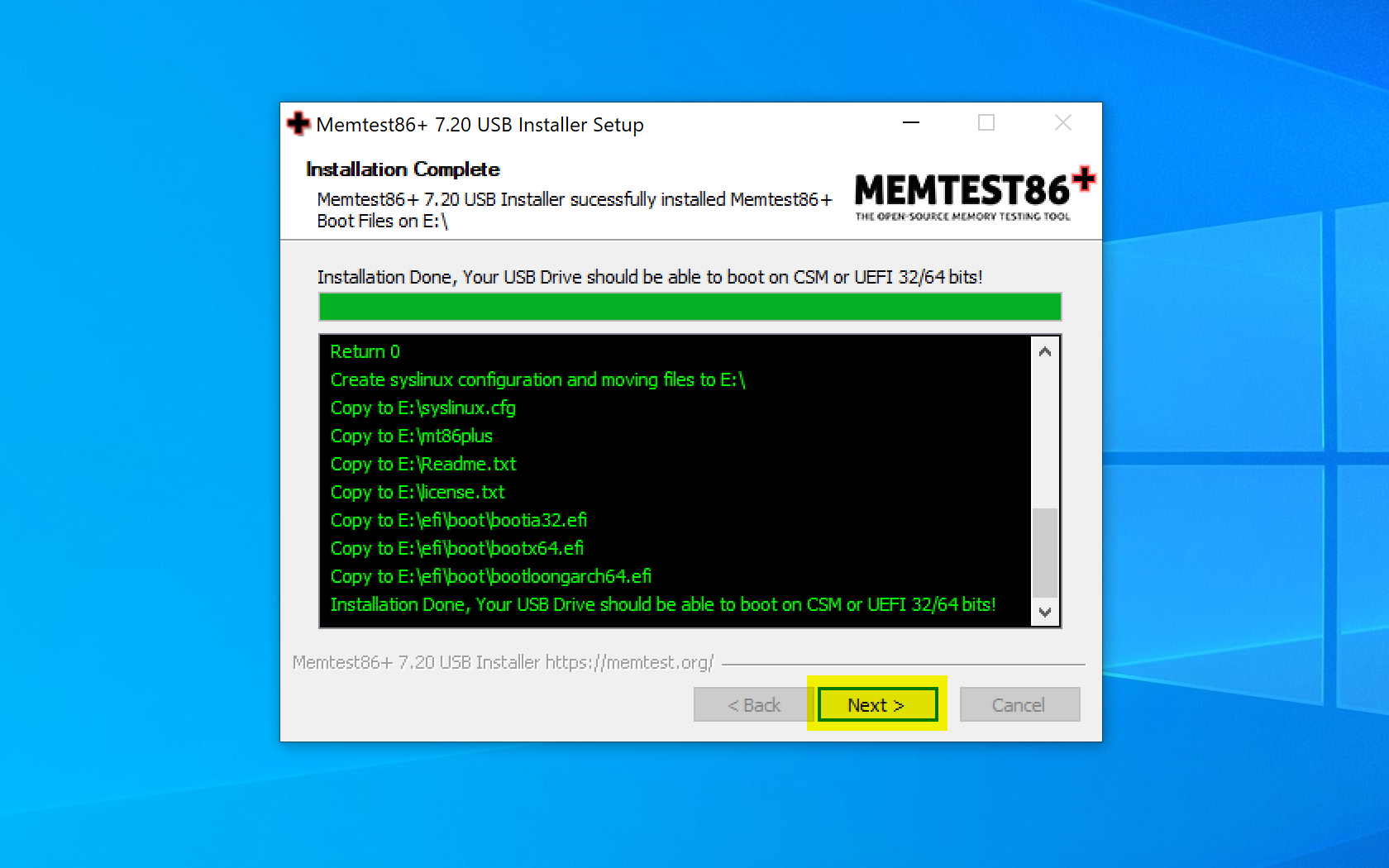 Запись завершена