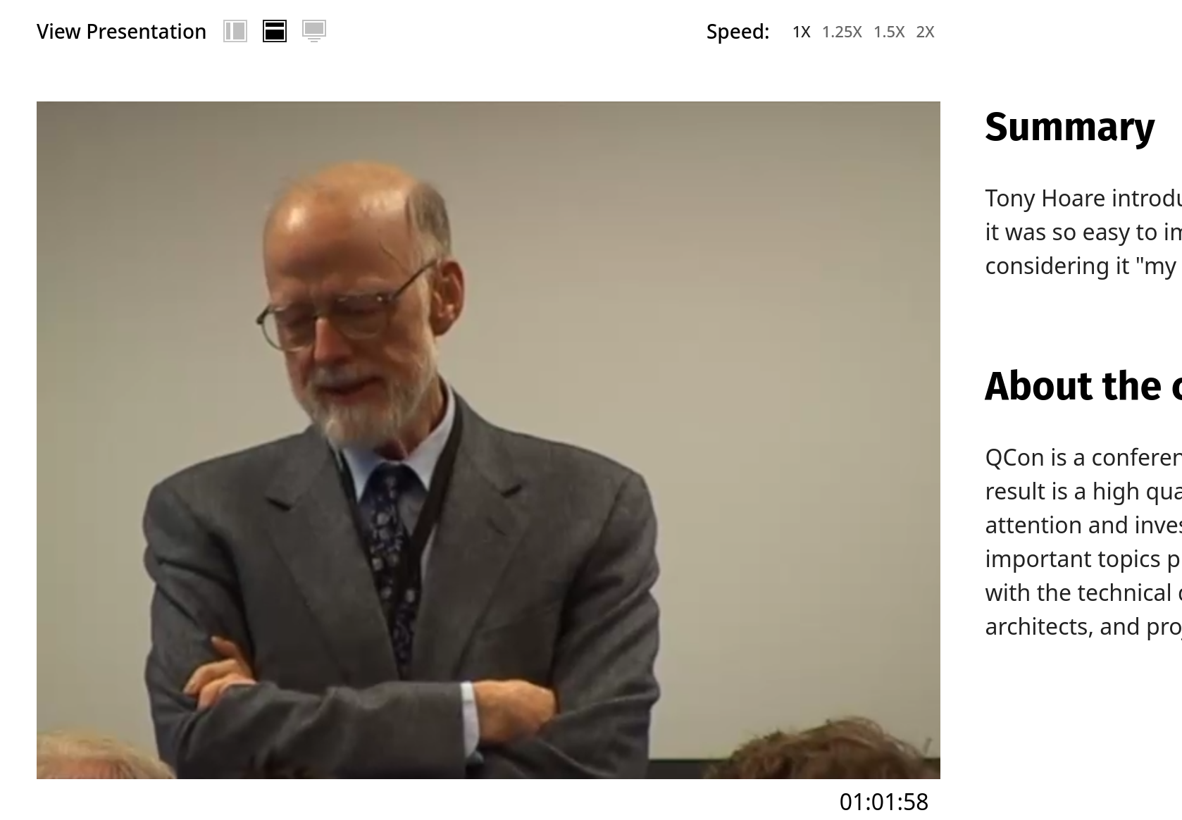 Превью видео на InfoQ