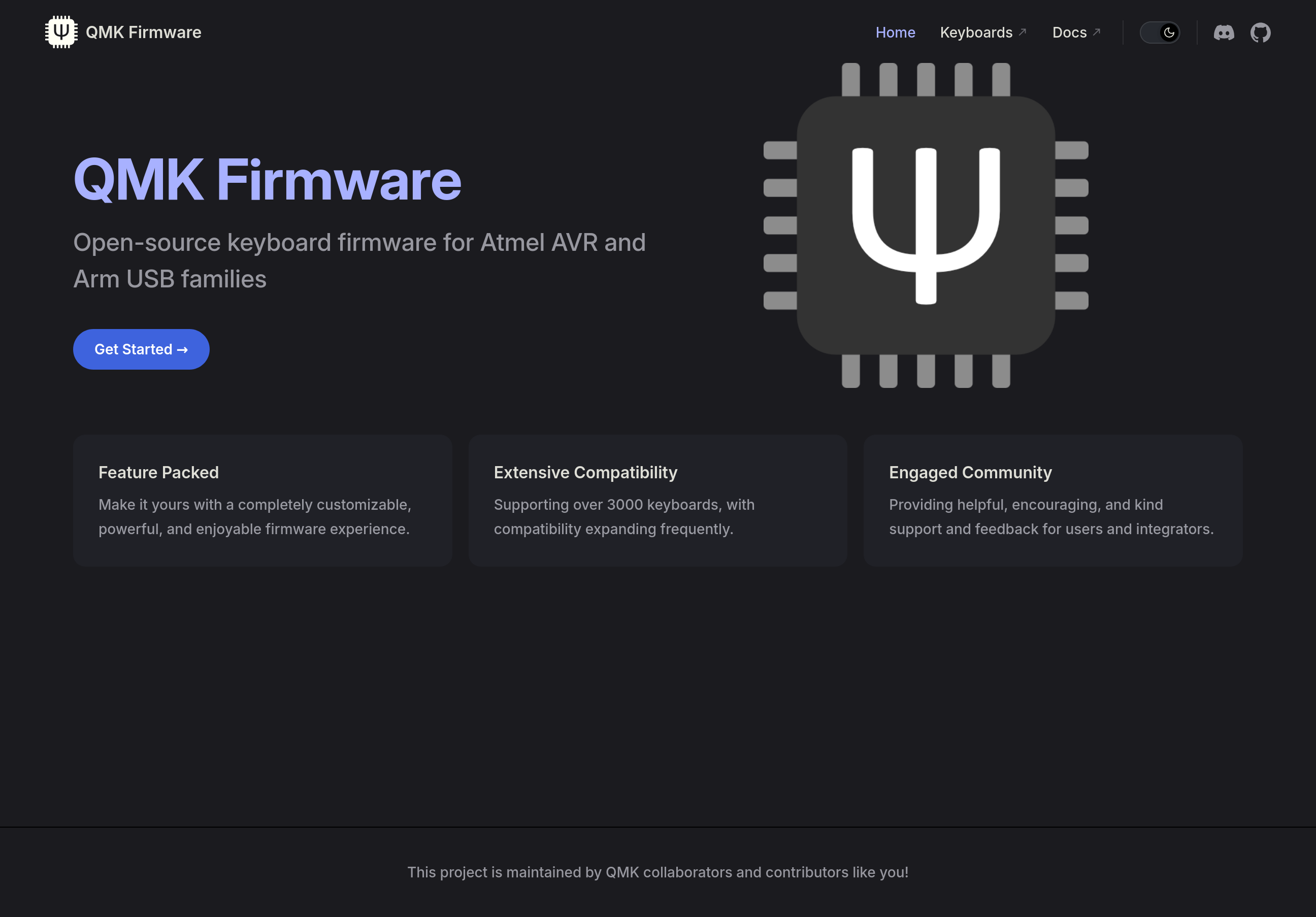 Превью сайта QMK