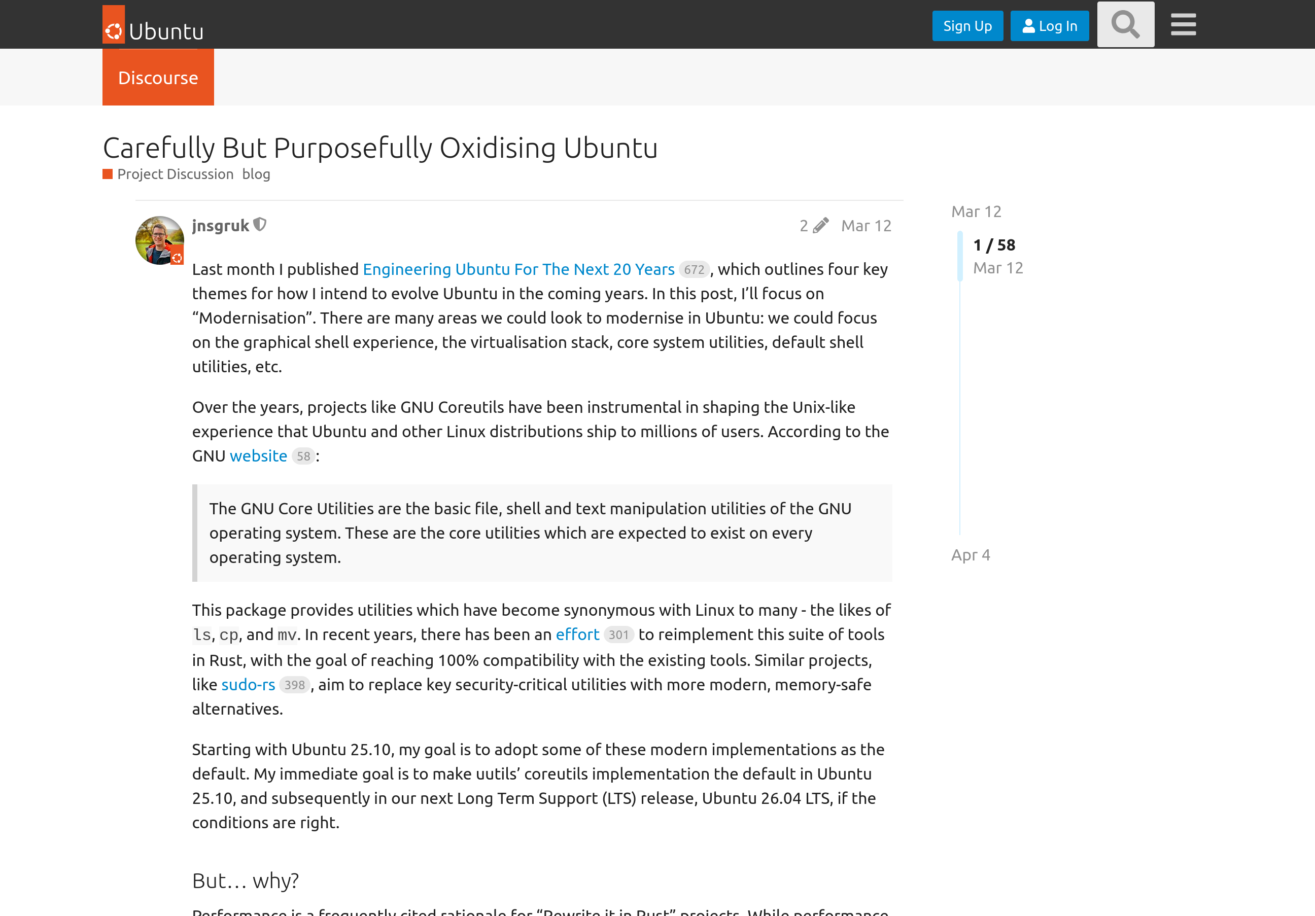 Анонс от VP Engineering из Canonical